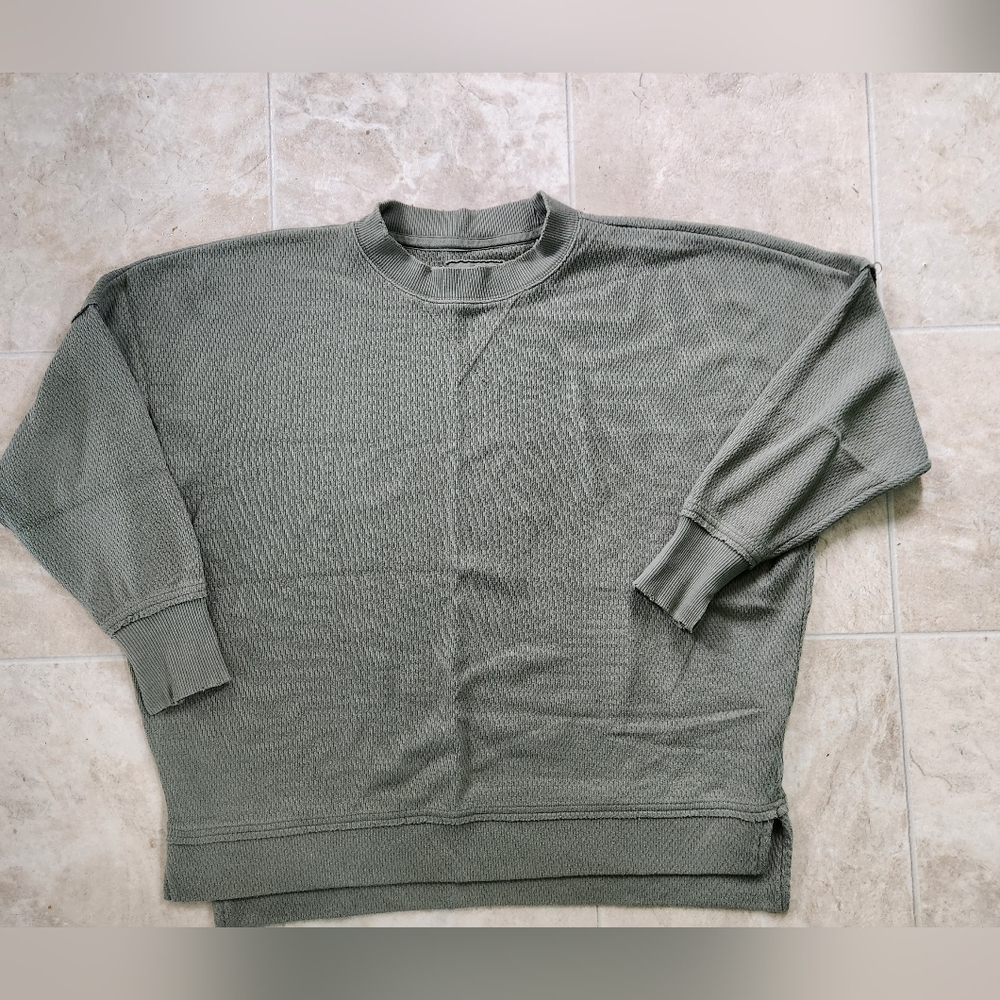 Aerie Textured Overaized Sweatshirt - Size Small
